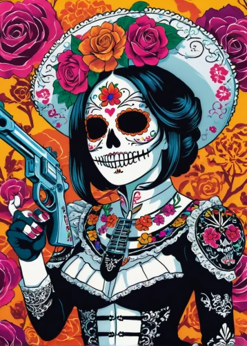 la calavera catrina,la catrina,calaverita sugar,dia de los muertos,catrina calavera,el dia de los muertos,calavera,day of the dead,days of the dead,muerte,day of the dead paper,sugar skull,day of the dead frame,mariachi,day of the dead skeleton,day of the dead icons,matador,catrina,mexican revolution,mexican culture,Illustration,Japanese style,Japanese Style 04