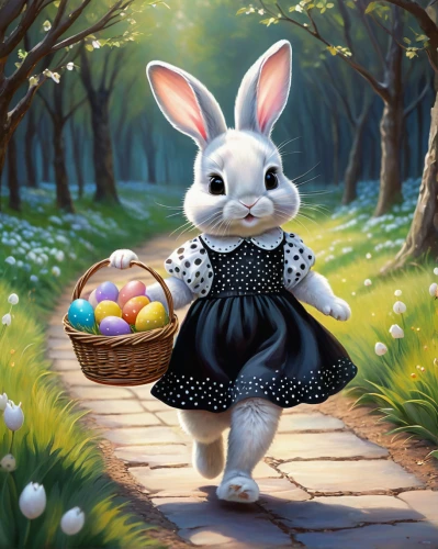 easter theme,easter bunny,happy easter hunt,easter background,easter celebration,painting easter egg,easter festival,easter card,happy easter,white bunny,easter banner,easter,white rabbit,children's background,hare trail,easter rabbits,cottontail,bunny,painting eggs,little bunny,Illustration,Realistic Fantasy,Realistic Fantasy 30