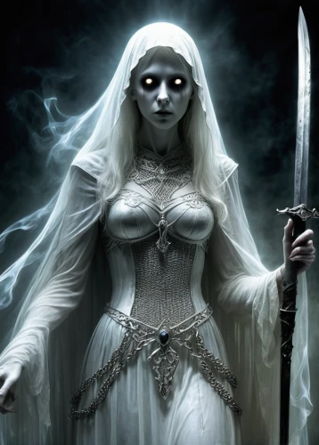 white walker,the snow queen,white rose snow queen,priestess,sorceress,dead bride,dark elf,ice queen,white lady,scary woman,the enchantress,vampire woman,evil woman,fantasy woman,dance of death,voodoo woman,maiden,gothic woman,suit of the snow maiden,angel of death