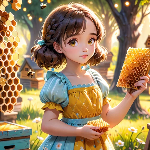bee farm,apiary,beekeeper,honey bee home,beekeeping,honey bee,bee colony,honeybee,bee hive,bee house,beekeepers,girl with bread-and-butter,honeybees,bees,honey bees,honey products,western honey bee,bee honey,bee colonies,bee,Anime,Anime,Cartoon