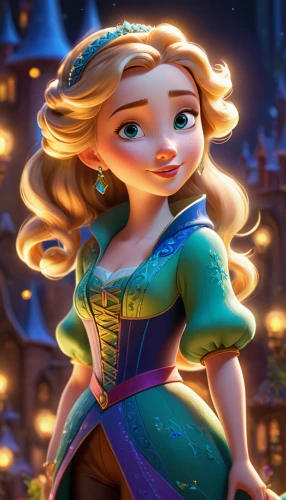 princess anna,rapunzel,elsa,tangled,princess sofia,tiana,fairy tale character,cinderella,jasmine,merida,disney character,the snow queen,aladha,agnes,fairytale characters,elf,show off aurora,aurora,princess' earring,fantasia,Unique,3D,Isometric