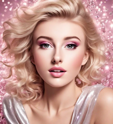 pink beauty,women's cosmetics,airbrushed,dahlia pink,pink glitter,romantic look,pink background,barbie doll,barbie,pink floral background,natural pink,natural cosmetic,peony pink,pink magnolia,cosmetic products,retouching,clove pink,color pink,femininity,color pink white