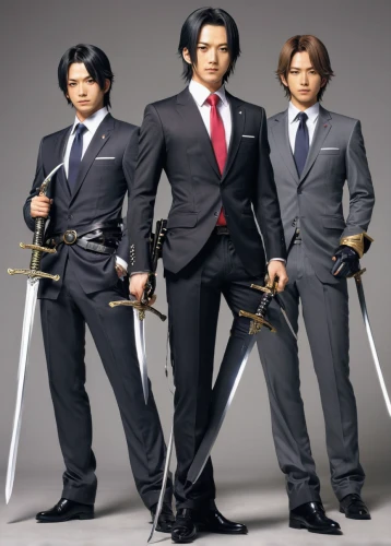 swordsmen,businessmen,business men,musketeers,samurai sword,japanese martial arts,suit trousers,erhu,three kings,white-collar worker,overtone empire,the three magi,iron blooded orphans,suits,gentleman icons,the men,holy three kings,the h'mong people,suit actor,men's suit,Illustration,Japanese style,Japanese Style 09