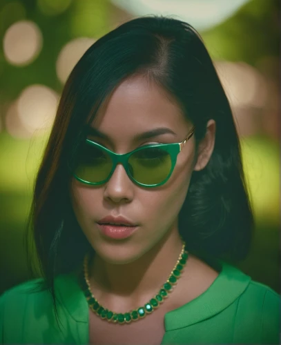green,red green glasses,in green,color glasses,jade,emerald,ray-ban,green bubbles,green summer,green and blue,cuban emerald,green tangerine,sunglasses,aviator sunglass,cyber glasses,vietnamese woman,green skin,green background,sunglass,green dress,Photography,General,Cinematic