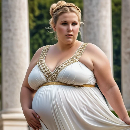 plus-size model,plus-size,mother of the bride,aphrodite,cepora judith,cleopatra,bridal clothing,princess leia,plus-sized,pregnant woman,ancient rome,pregnant statue,greek myth,classical antiquity,fatayer,greek mythology,la nascita di venere,cybele,girl in a historic way,bridal party dress,Photography,General,Realistic