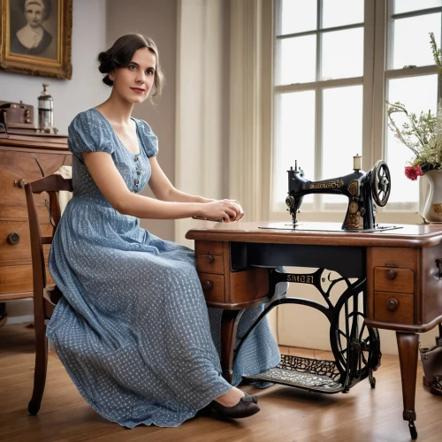 jane austen,vintage dress,sewing machine,dressmaker,girl in a long dress,vintage women,chiffonier,vintage woman,crinoline,seamstress,girl in a historic way,overskirt,laundress,housewife,downton abbey,pianist,victorian lady,girl at the computer,the gramophone,daisy jazz isobel ridley,Photography,General,Realistic