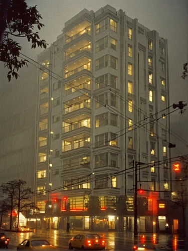 pan pacific hotel,block of flats,ludwig erhard haus,tower block,apartment building,office block,appartment building,apartment block,1980s,opaque panes,high-rise building,apartment buildings,vedado,residential building,c20,residential tower,tower block london,apartments,apartment blocks,aurora building,Photography,Documentary Photography,Documentary Photography 15