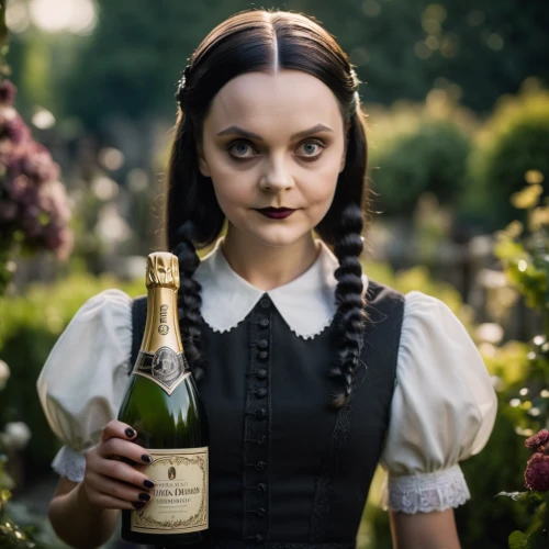 isabella grapes,victorian style,gothic portrait,the victorian era,lily-rose melody depp,eleven,a bottle of champagne,young wine,a bottle of wine,victorian lady,victorian,british actress,daisy jazz isobel ridley,the night of kupala,halloween 2019,halloween2019,barmaid,rose wine,bottle of wine,mrs white,Photography,General,Cinematic