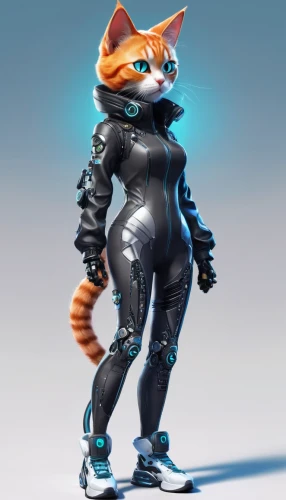 cat vector,tux,active pants,cat warrior,catwoman,mozilla,space-suit,fox,rex cat,enforcer,tracer,puss in boots,furta,puma,lynx baby,scuba,spy,mow,cyber,mascot,Conceptual Art,Sci-Fi,Sci-Fi 03