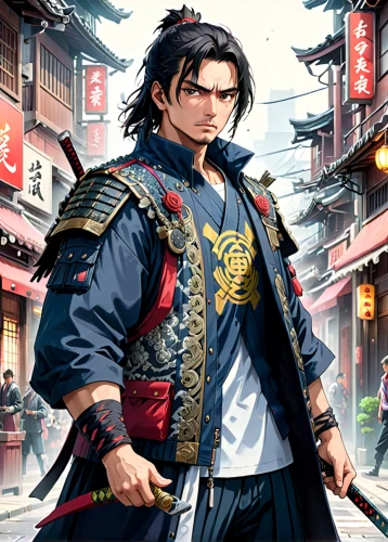 yi sun sin,wuchang,xing yi quan,swordsman,samurai,samurai fighter,shuanghuan noble,samurai sword,martial arts uniform,sensoji,guilinggao,zui quan,bianzhong,anime japanese clothing,game illustration,xun,senso-ji,tai qi,wushu,xiangwei,Anime,Anime,General