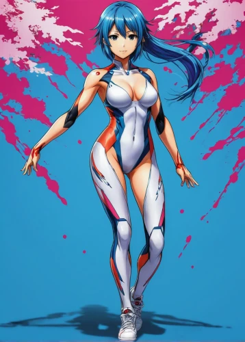 rei ayanami,hatsune miku,2d,aqua,cyan,kayano,white heart,blue heart,anime 3d,miku,muscle woman,kotobukiya,evangelion,hamearis lucina,ganai,vector girl,magna,lechona,evangelion eva 00 unit,would a background,Illustration,Japanese style,Japanese Style 04