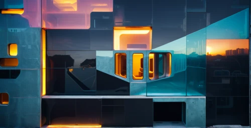 glass blocks,cubic,cubic house,cubes,glass series,glass facades,sky apartment,an apartment,glass facade,tetris,glass window,apartment block,colorful glass,glass wall,block balcony,cube background,mirror house,wall lamp,glass building,pixel cube,Photography,General,Sci-Fi