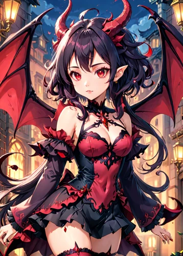 devil,blood maple,angel and devil,fire devil,evil fairy,dark-type,black dragon,etna,imp,red eyes,vampire lady,cheshire,halloween background,halloween banner,vampire,halloween wallpaper,fire red eyes,the devil,haunebu,fire siren,Anime,Anime,Traditional