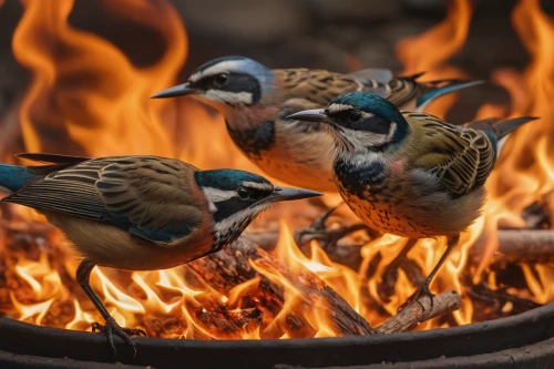 fire birds,roasted pigeon,mandarin ducks,sparrows,flame robin,fry ducks,campfire,wild birds,firebirds,colorful birds,zebra finches,nature conservation burning,gujarat birds,wood fire,fire pit,warming,common firecrest,firepit,finches,easter fire,Photography,General,Natural