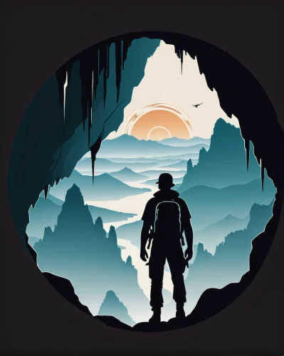 map silhouette,silhouette art,man silhouette,vector art,vector illustration,vector graphic,cave tour,indiana jones,background vector,mobile video game vector background,sci fiction illustration,silhouette of man,explorer,game illustration,vector design,caving,vector image,game art,mountain guide,art silhouette,Unique,Design,Logo Design