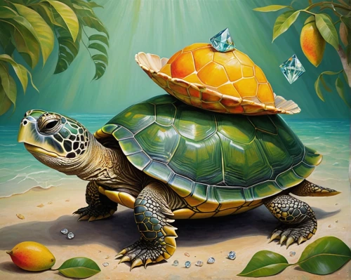 tortoise,terrapin,sea turtle,galápagos tortoise,land turtle,galapagos,tropical animals,green sea turtle,turtle,green turtle,tortoises,turtle pattern,luau,olive ridley sea turtle,galapagos tortoise,molokai,turtles,hula,trachemys,loggerhead turtle,Illustration,Abstract Fantasy,Abstract Fantasy 07