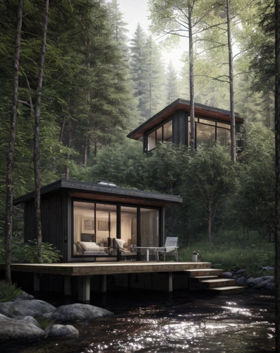 house in the forest,timber house,the cabin in the mountains,house by the water,small cabin,summer cottage,mid century house,summer house,3d rendering,inverted cottage,eco-construction,dunes house,chalet,house in the mountains,cubic house,modern house,wooden house,render,house in mountains,archidaily