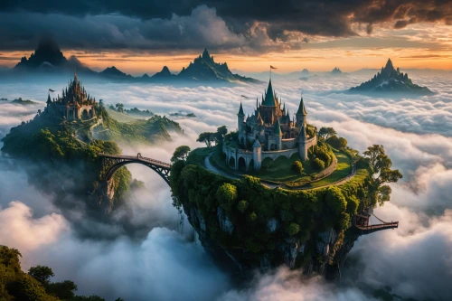 fantasy landscape,fairytale castle,fairy tale castle,fantasy picture,hogwarts,3d fantasy,fantasy world,castles,fantasy art,gold castle,fantasy city,ghost castle,fairy tale,castle of the corvin,water castle,a fairy tale,knight's castle,ruined castle,fairy tale castle sigmaringen,medieval castle,Photography,General,Fantasy