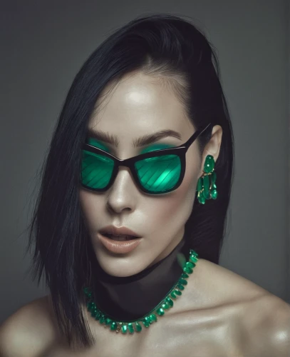 cyber glasses,red green glasses,eye glass accessory,color glasses,emerald,crystal glasses,green,eyewear,cuban emerald,ray-ban,silver framed glasses,green skin,aviator sunglass,sunglasses,jade,shades,in green,emerald lizard,ski glasses,sun glasses,Photography,Fashion Photography,Fashion Photography 01