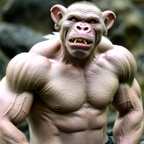 bodybuilding,ape,bodybuilder,body building,chimp,bale,body-building,ogre,incredible hulk,dumbell,muscle man,chimpanzee,hulk,silverback,anabolic,primate,gorilla,crazy bulk,war monkey,muscular