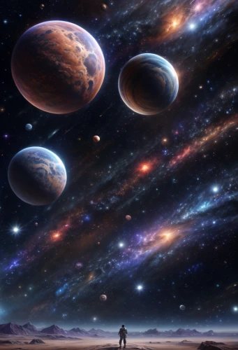 planets,space art,planetary system,alien planet,celestial bodies,universe,astronomy,the universe,alien world,exoplanet,outer space,space,planet eart,orbiting,binary system,cosmos field,inner planets,extraterrestrial life,planet,sci fiction illustration