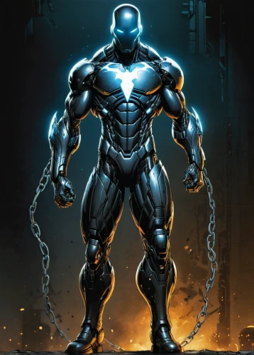 steel man,war machine,electro,silver surfer,cyborg,cleanup,steel,muscle man,iron,venom,ironman,iron-man,dr. manhattan,iron man,3d man,human torch,humanoid,body-building,figure of justice,metal figure,Illustration,American Style,American Style 02