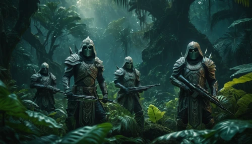 guards of the canyon,predators,elven forest,garden statues,elves,druids,patrols,concept art,statues,travelers,cg artwork,nomads,cabal,the forest,bronze figures,the forests,assassins,forest workers,druid grove,pilgrimage,Photography,General,Fantasy
