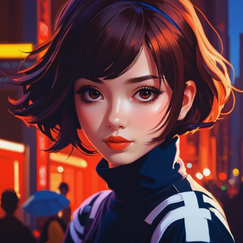 vector girl,cg artwork,portrait background,hong,persona,tracer,girl portrait,world digital painting,transistor,shanghai,city ​​portrait,digital painting,noodle image,retro girl,anime girl,game illustration,geisha,tokyo city,custom portrait,vector art,Conceptual Art,Fantasy,Fantasy 19