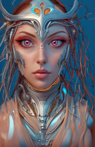 fantasy portrait,warrior woman,fantasy woman,medusa,blue enchantress,fantasy art,shiva,priestess,female warrior,gemini,zodiac sign libra,shaman,avatar,cyborg,elven,mermaid vectors,aquarius,zodiac sign gemini,the enchantress,head woman,Conceptual Art,Sci-Fi,Sci-Fi 03