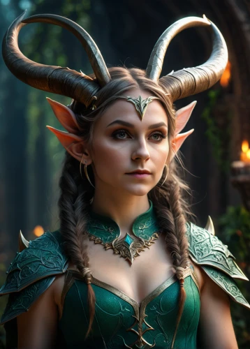 mara,elf,faun,elven,violet head elf,male elf,female warrior,the enchantress,elves,fae,wood elf,fantasy portrait,horned,artemis,anahata,artemisia,massively multiplayer online role-playing game,horn of amaltheia,druid,natural cosmetic,Photography,General,Fantasy