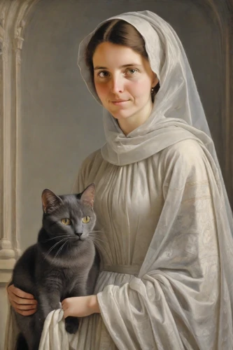 portrait of christi,gothic portrait,bouguereau,the prophet mary,saint therese of lisieux,girl with cloth,cat portrait,candlemas,margaret,carmelite order,portrait of a woman,mary 1,portrait of a girl,barbara millicent roberts,girl with dog,mary,elizabeth nesbit,romantic portrait,jane austen,cat image