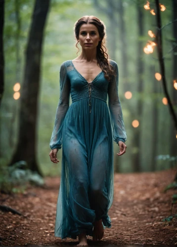 celtic woman,ballerina in the woods,the enchantress,blue enchantress,fae,faerie,fantasy woman,cinderella,celtic queen,faery,girl in a long dress,fairy queen,elsa,the night of kupala,sorceress,fairy tale character,woman walking,enchanting,fantasy picture,katniss,Photography,General,Cinematic