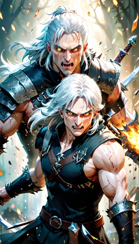 witcher,massively multiplayer online role-playing game,monsoon banner,game illustration,heroic fantasy,dragon slayers,warrior and orc,collectible card game,lancers,norse,vilgalys and moncalvo,warriors,party banner,surival games 2,swordsmen,android game,game art,gear shaper,mobile game,arcanum,Anime,Anime,Cartoon