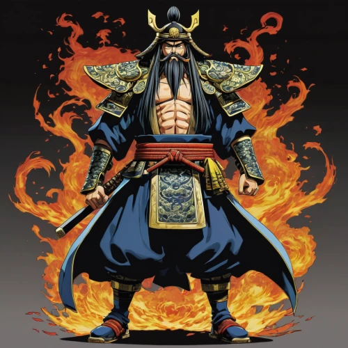 yi sun sin,xing yi quan,shuanghuan noble,samurai,samurai fighter,martial arts uniform,fire master,haidong gumdo,sōjutsu,qi-gong,jeongol,akashiyaki,kenjutsu,ganghwado,horumonyaki,sensoji,genghis khan,takuan,haegen,iaijutsu,Illustration,Japanese style,Japanese Style 05