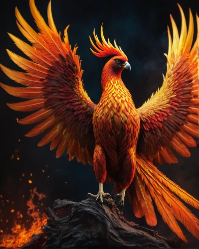phoenix rooster,fawkes,fire birds,phoenix,red bird,firebird,redcock,bird png,cockerel,gryphon,golden pheasant,firebirds,garuda,pheasant,flame spirit,gallus,fire background,griffon bruxellois,bird of prey,patung garuda,Photography,General,Fantasy