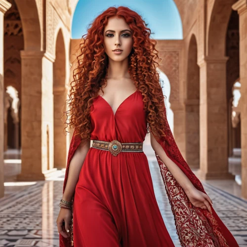 merida,red tunic,red gown,tunisia,jordanian,morocco,miss circassian,arabian,persian,celtic queen,assyrian,man in red dress,naqareh,turkish,dulzaina,red-haired,redhair,arab,elvan,lady in red,Photography,General,Realistic