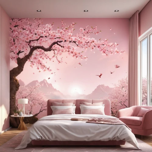 cherry blossom tree,pink cherry blossom,flower wall en,pink magnolia,sakura tree,japanese cherry blossom,cherry blossom,wall sticker,japanese sakura background,blossom tree,pink floral background,japanese cherry blossoms,cherry blossoms,japanese floral background,cherry blossom japanese,takato cherry blossoms,sakura trees,sakura cherry tree,bedroom,the cherry blossoms,Photography,General,Realistic