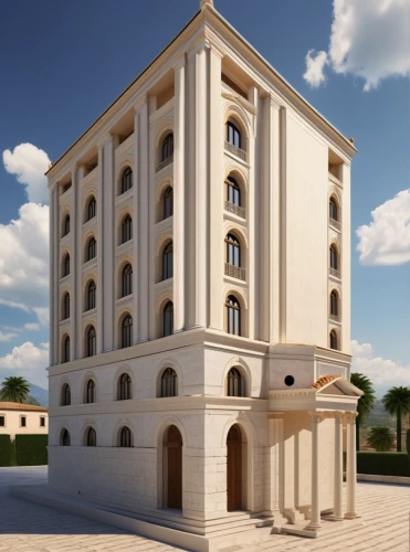 ancient roman architecture,palazzo,palazzo barberini,classical architecture,europe palace,palazzo poli,cagliari,barberini,neoclassical,qasr al watan,modena,roman temple,baroque building,city palace,temple of diana,renaissance tower,3d rendering,byzantine architecture,schönbrunn castle,grand master's palace,Photography,General,Realistic