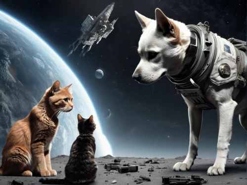 dog and cat,dog - cat friendship,cat lovers,pet vitamins & supplements,human and animal,adopt a pet,microchip,pet adoption,cat image,cat family,for pets,the cat and the,breed cat,spayed,felines,photomanipulation,sci fiction illustration,animal shelter,pets,cats,Conceptual Art,Fantasy,Fantasy 33