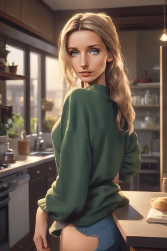 barista,girl in the kitchen,sweater,waitress,domestic,woman drinking coffee,elsa,cappuccino,woman holding pie,heineken1,housewife,pajamas,work from home,mother bottom,blonde woman,girl at the computer,big kitchen,kitchen,sweatshirt,cooking