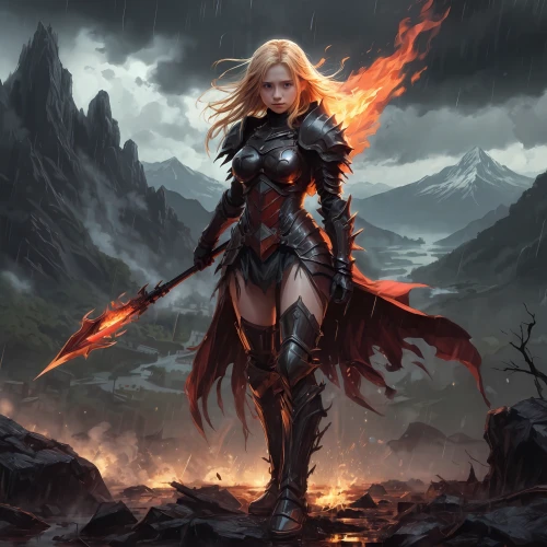 female warrior,fire angel,fire siren,fiery,flame spirit,heroic fantasy,pillar of fire,flame of fire,warrior woman,flame robin,dark elf,fantasy warrior,fantasy woman,woman fire fighter,fire master,sorceress,fire background,firethorn,swordswoman,fantasy art