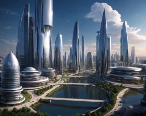 futuristic architecture,futuristic landscape,metropolis,futuristic,fantasy city,smart city,sky space concept,city cities,utopian,urbanization,sci - fi,sci-fi,skyscraper town,sky city,solar cell base,urban development,sci fi,dystopian,2022,alien world