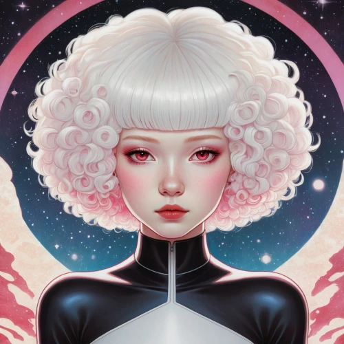 pink diamond,lychees,heliosphere,gemini,celestial chrysanthemum,fantasy portrait,zodiac sign gemini,rose quartz,eglantine,sci fiction illustration,celestial body,zodiac sign libra,saturn,sky rose,celestial,lunar,horoscope libra,aurora,cosmic flower,cosmos,Illustration,Japanese style,Japanese Style 15