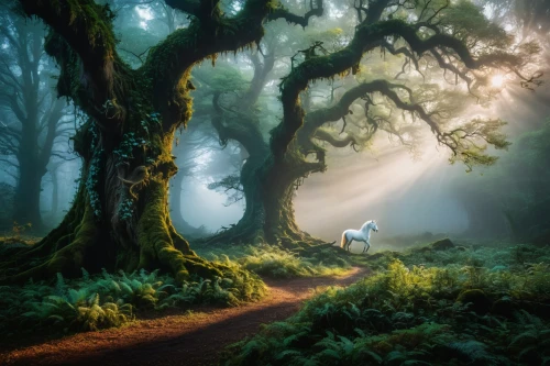 fairytale forest,fairy forest,enchanted forest,forest of dreams,foggy forest,forest path,holy forest,the mystical path,elven forest,forest glade,germany forest,forest tree,forest landscape,fantasy picture,forest animals,forest walk,green forest,forest dragon,forest road,magic tree,Photography,General,Fantasy