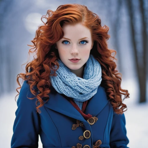 red-haired,suit of the snow maiden,the snow queen,redheads,redhair,winterblueher,redhead doll,redheaded,red head,celtic woman,redhead,red hair,red coat,white rose snow queen,celtic queen,winter dress,ice princess,snow white,winter clothes,winter clothing,Conceptual Art,Fantasy,Fantasy 29