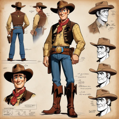 sheriff,cowboy bone,cowboy,gunfighter,cowboy beans,stetson,costume design,cowboys,western riding,western,cowboy hat,cow boy,drover,concept art,male character,charreada,wild west,cowboy silhouettes,main character,cowboy mounted shooting,Unique,Design,Character Design