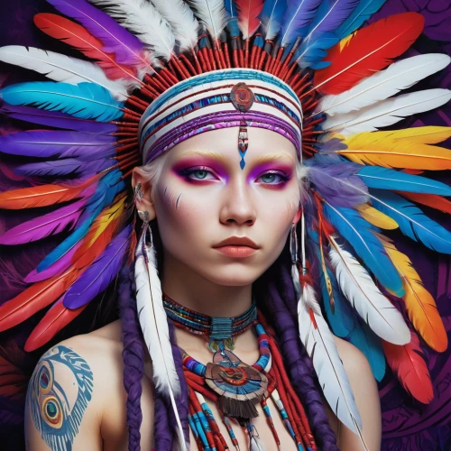 indian headdress,american indian,feather headdress,native american,headdress,the american indian,native,cherokee,war bonnet,tribal chief,tribal,shamanic,feather jewelry,indigenous,shamanism,warrior woman,amerindien,pocahontas,native american indian dog,first nation,Illustration,Realistic Fantasy,Realistic Fantasy 39