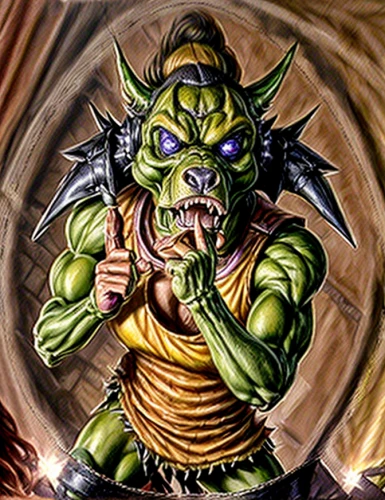 orc,green goblin,goblin,thrash metal,ork,imp,minotaur,alien warrior,green dragon,gorgon,ogre,half orc,hanuman,fgoblin,raider,gargoyles,warrior and orc,brahma,yuvarlak,death angel