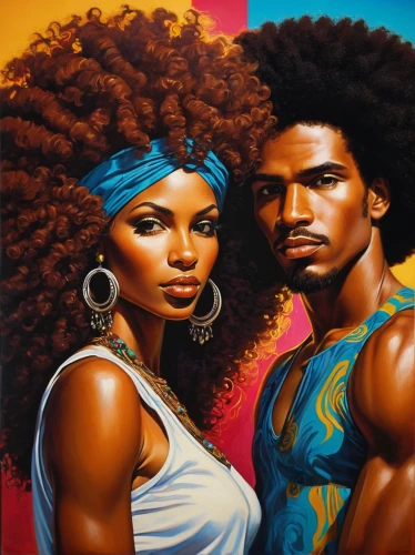 afro american,afro-american,afroamerican,black couple,jheri curl,afro american girls,oil painting on canvas,african art,african culture,beautiful african american women,oil on canvas,african american woman,man and wife,art painting,afro,oil painting,young couple,man and woman,lions couple,romantic portrait