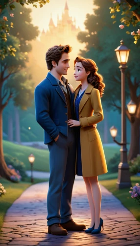 flightless bird,romantic scene,couple goal,loving couple sunrise,a fairy tale,tangled,clove garden,beautiful couple,fairy tale,fairytale,disney,as a couple,couple in love,honeymoon,disneyland paris,disneyland park,twiliight,cg artwork,twilight,love couple,Unique,3D,Isometric